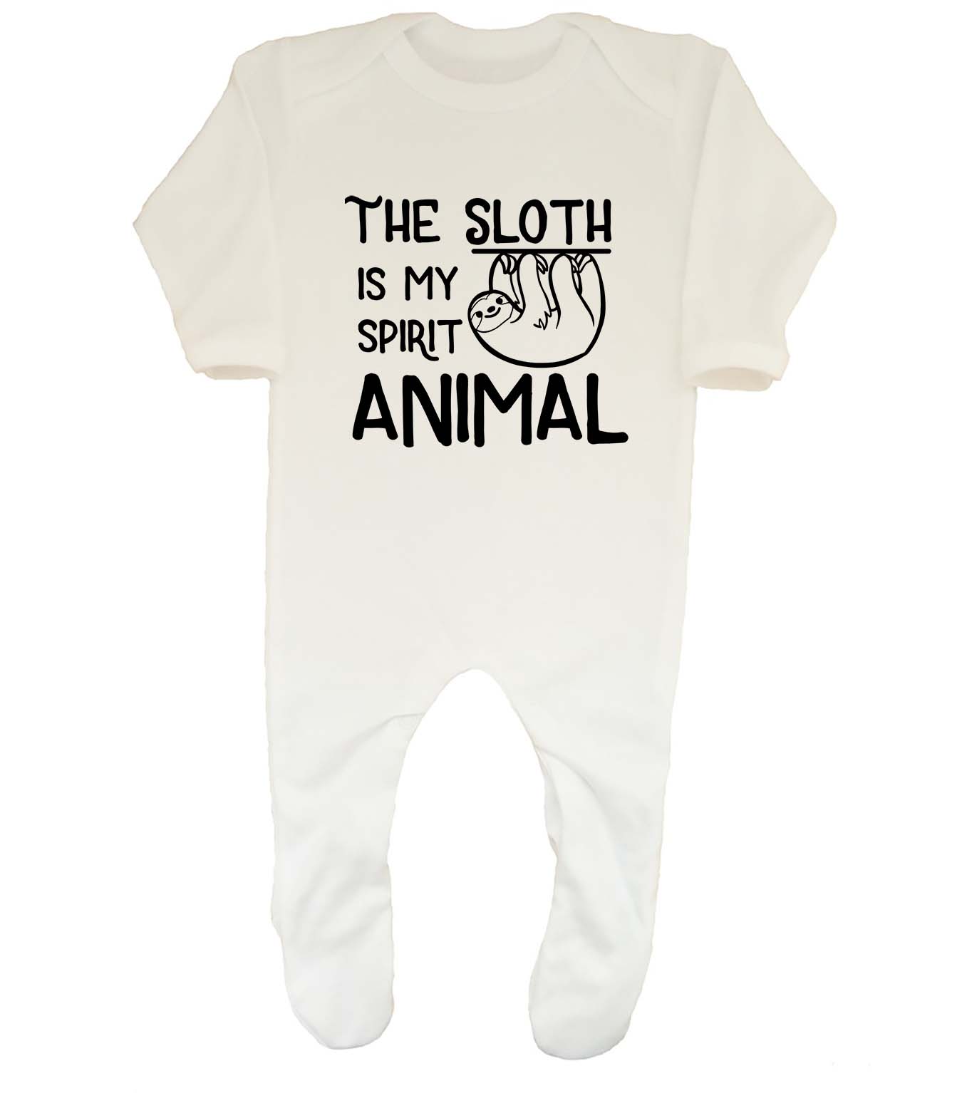 The Sloth is my Spirit Animal Baby Grow Sleepsuit Boys Girls UK