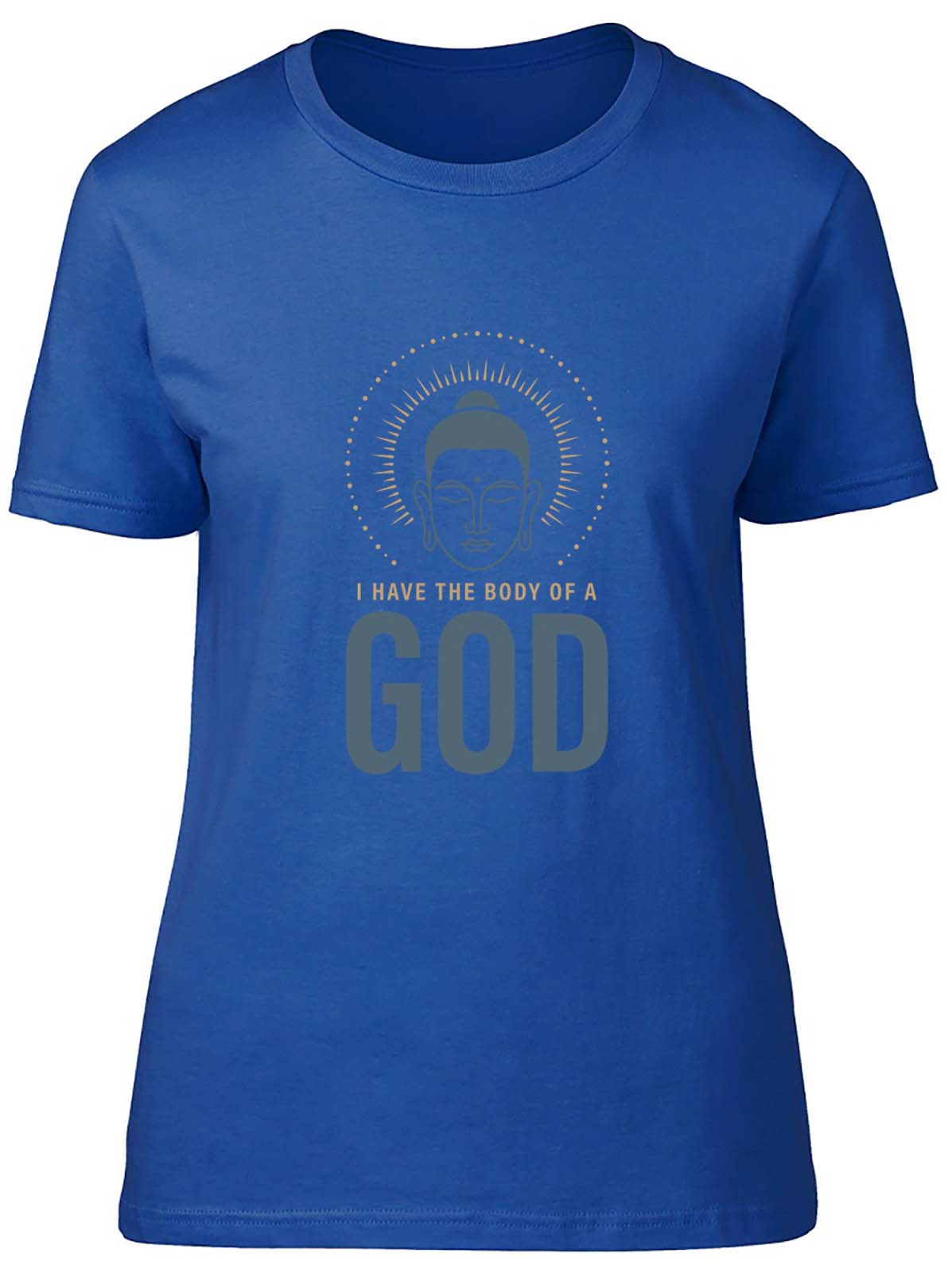 I Have The Body Of A God Fitted Womens Ladies T Shirt Gift