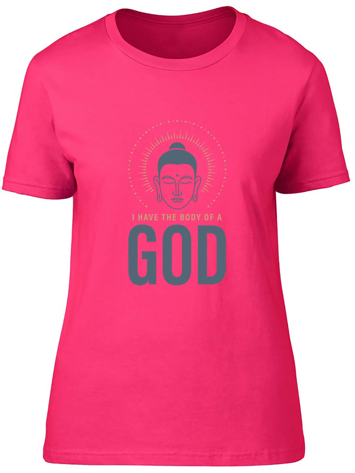 I Have The Body Of A God Fitted Womens Ladies T Shirt Gift