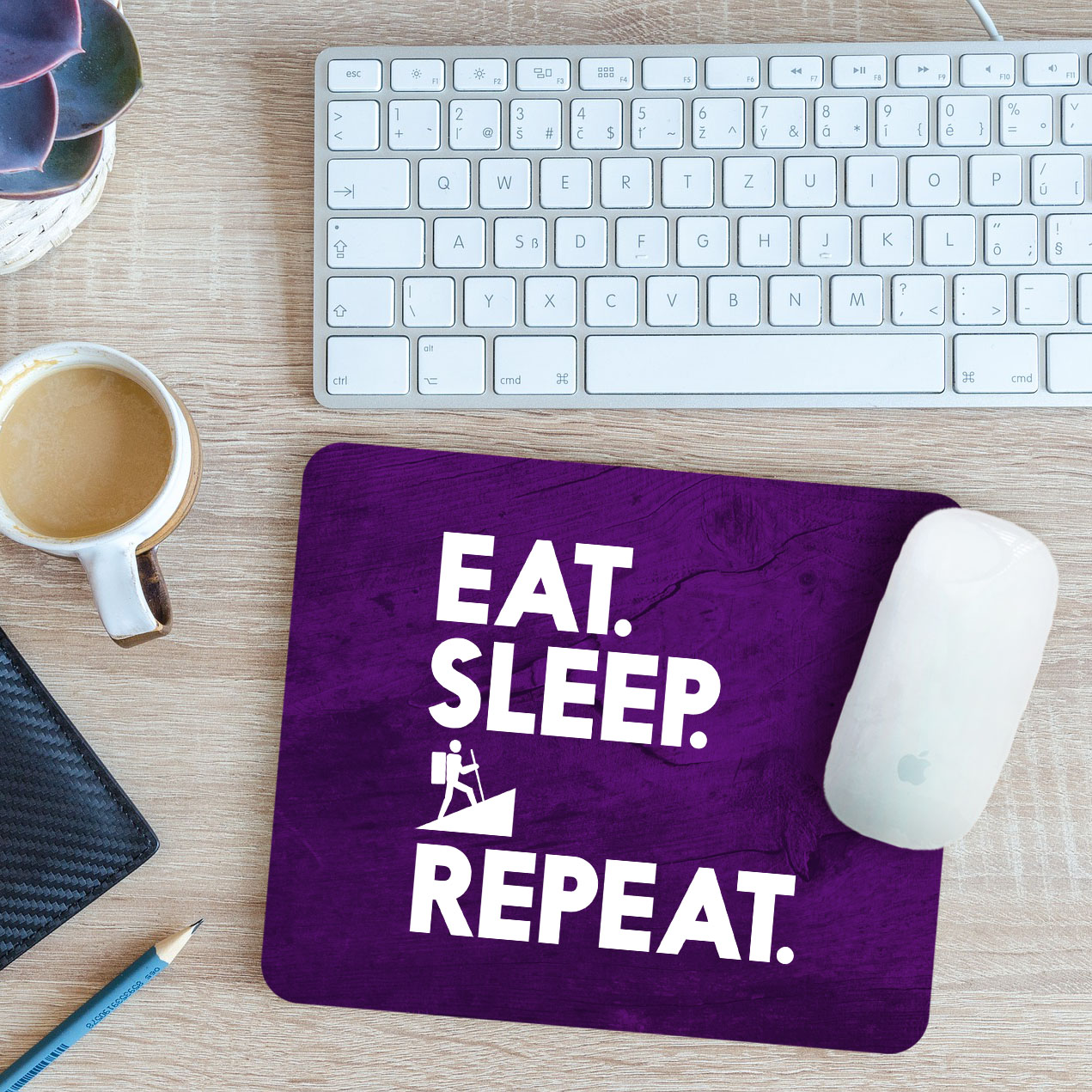 Eat Sleep Climbing Repeat Mouse Mat Pad 24cm X 19cm Ebay