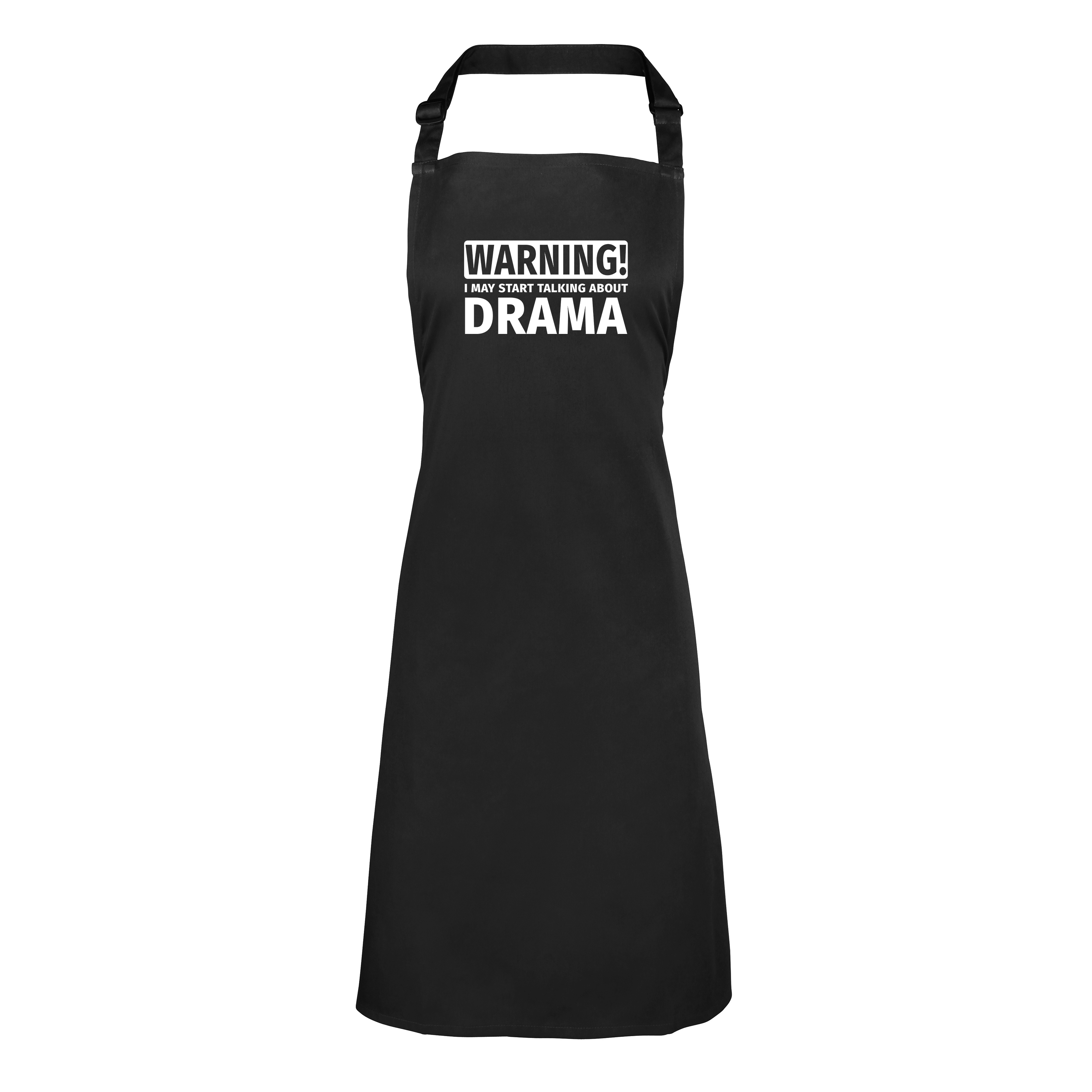 Warning May Start Talking about Drama Mens Womens Apron eBay